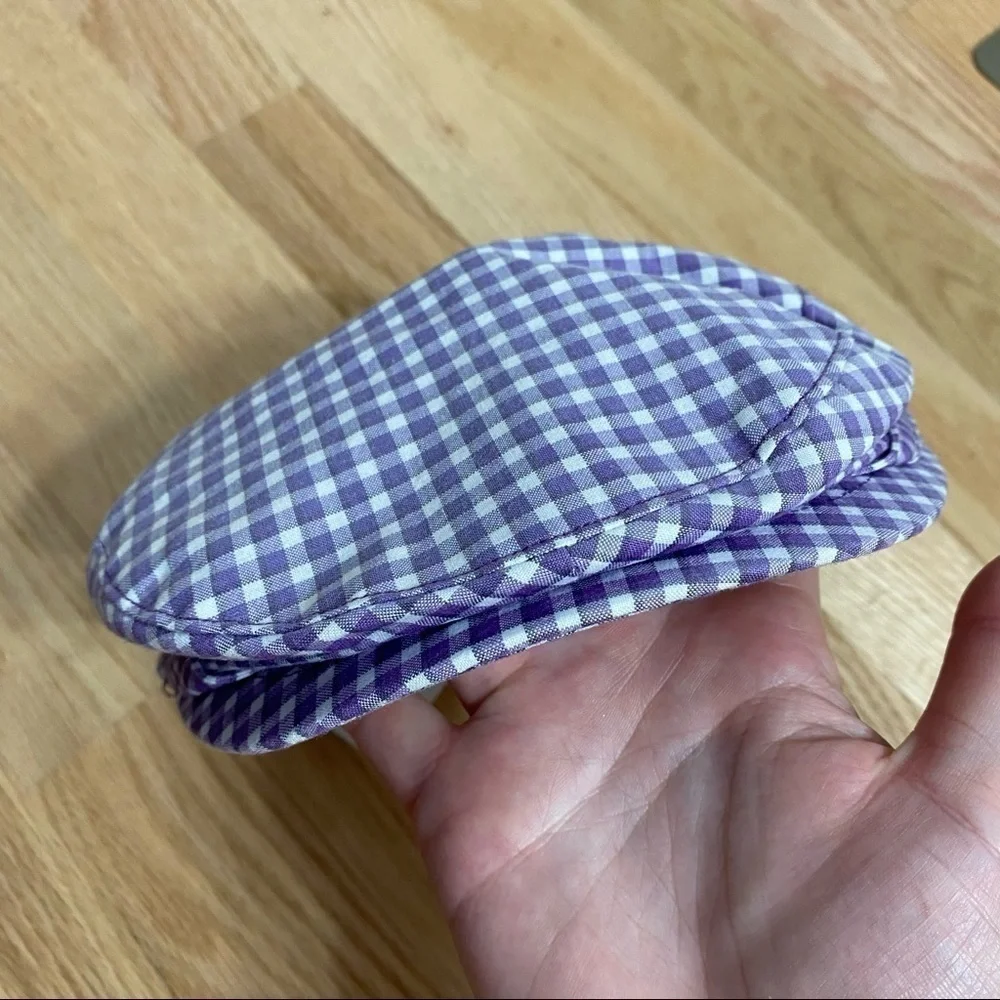 Janie & Jack Newsboy Cap NWT Purple Plaid Check